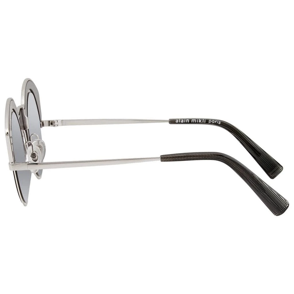 商品ALAIN MIKLI|Grey Mirror Silver Round Unisex Sunglasses 0A04009 001 6G48,价格¥457,第3张图片详细描述