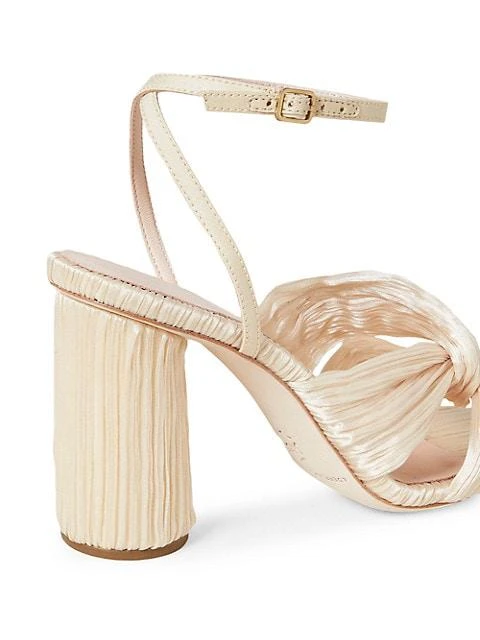 商品Loeffler Randall|Reed Pleated Twist High-Heel Sandals,价格¥1118,第3张图片详细描述