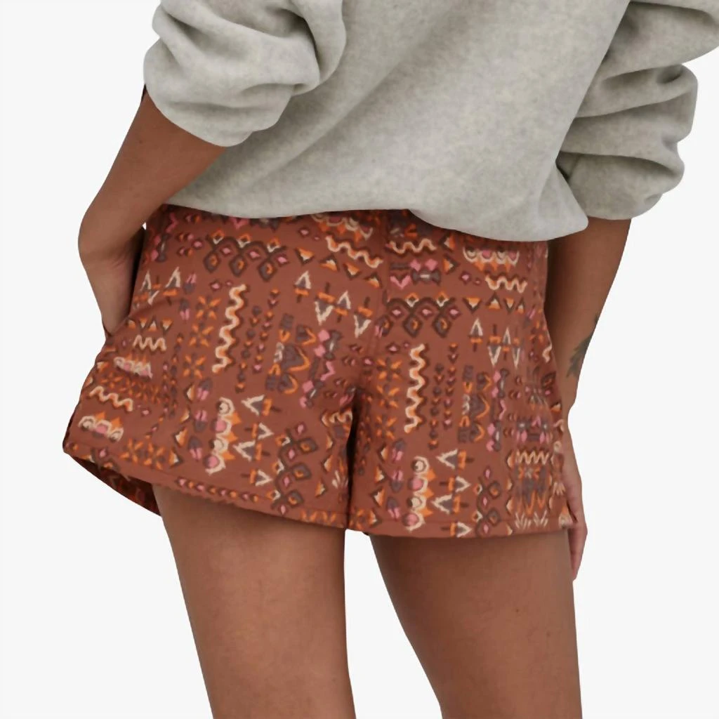 商品Patagonia|Women Barely Baggies Shorts 2 1/2" in Wandering Woods: Sisu Brown,价格¥422,第3张图片详细描述