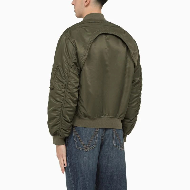 商品Alexander McQueen|Alexander McQueen Convertible khaki nylon bomber jacket,价格¥18341,第3张图片详细描述