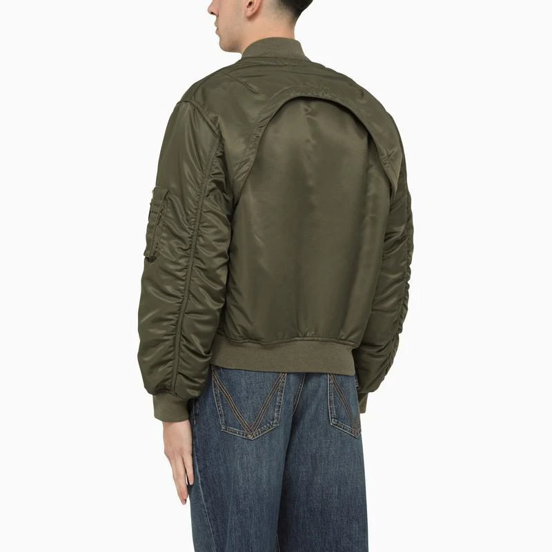 商品Alexander McQueen|Alexander McQueen Convertible khaki nylon bomber jacket,价格¥17047,第3张图片详细描述