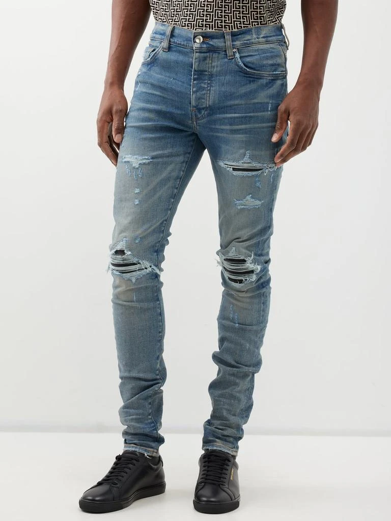 商品AMIRI|MX1 distressed slim-leg jeans,价格¥5311,第1张图片