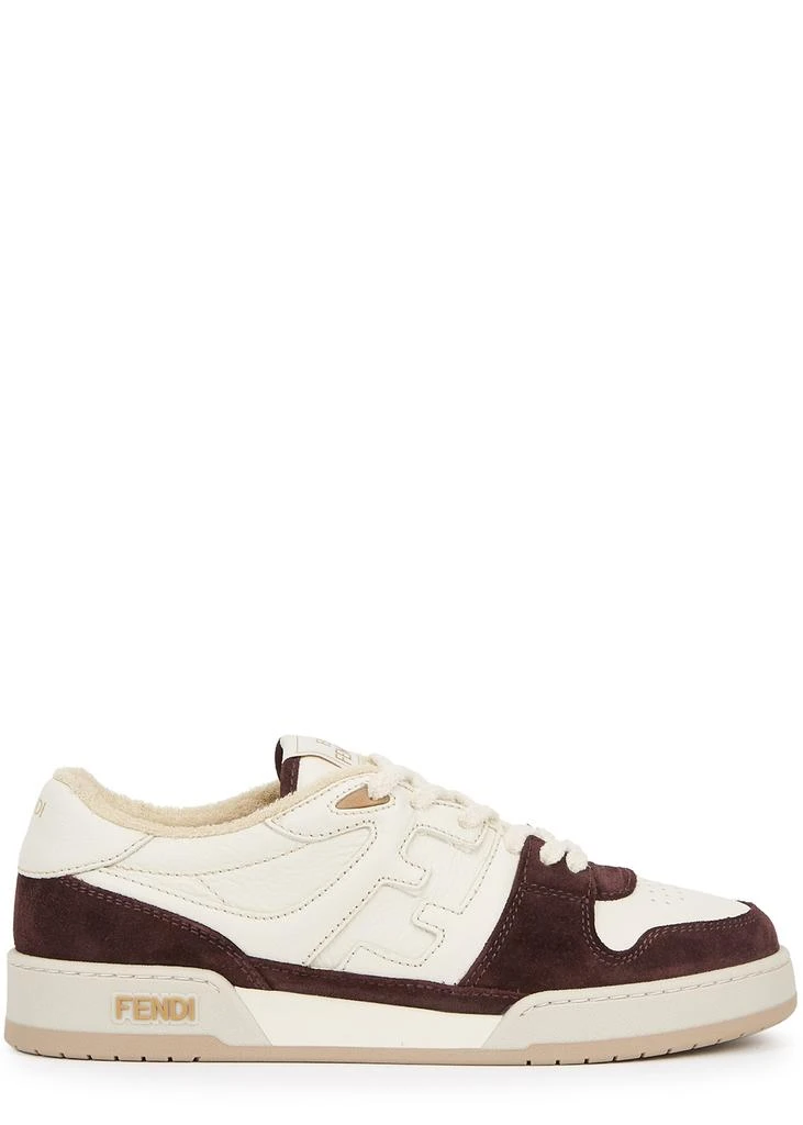 商品Fendi|Match panelled leather sneakers,价格¥4323,第1张图片