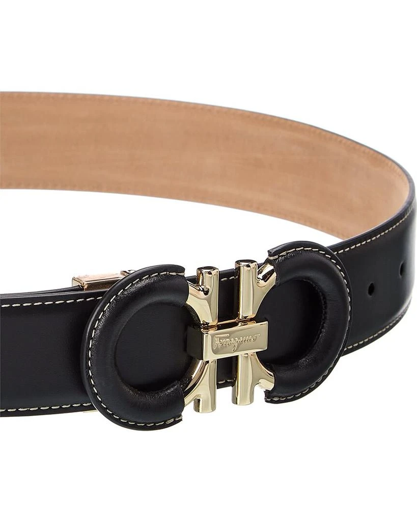 商品Salvatore Ferragamo|Salvatore Ferragamo Gancini Adjustable Leather Belt,价格¥3436,第2张图片详细描述
