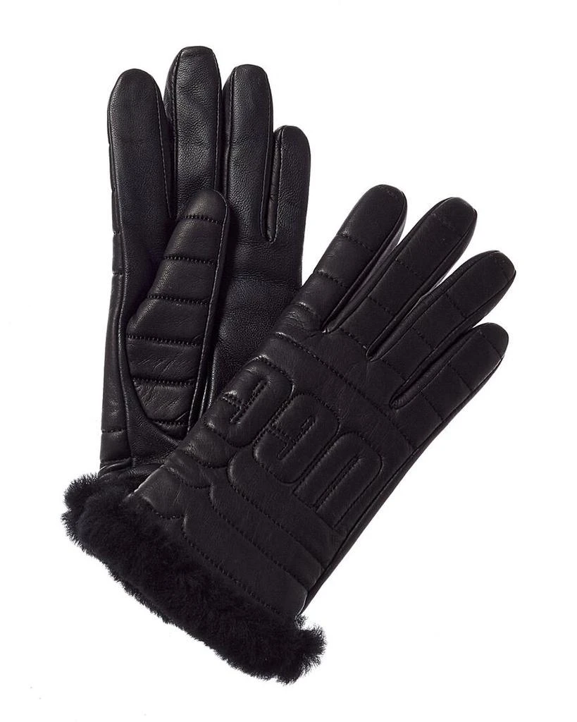 商品UGG|UGG Logo Quilted Leather Gloves,价格¥342,第1张图片