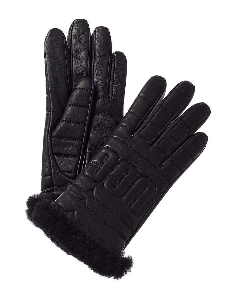 商品UGG|UGG Logo Quilted Leather Gloves,价格¥663,第1张图片