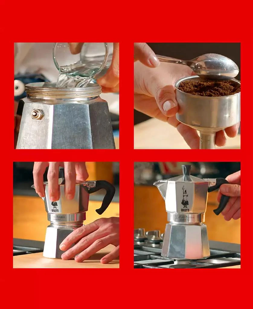 商品Bialetti|Moka Express 6 Cups Coffeemaker - 9.1 oz,价格¥411,第3张图片详细描述