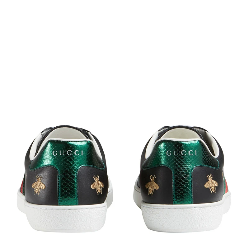 GUCCI 古驰 黑色皮革男士休闲/运动鞋 386750-A38F0-1079 商品