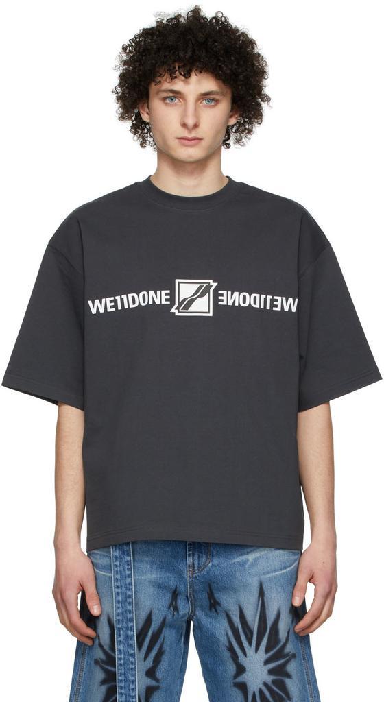 商品We11done|Grey Cotton T-Shirt,价格¥1800,第1张图片