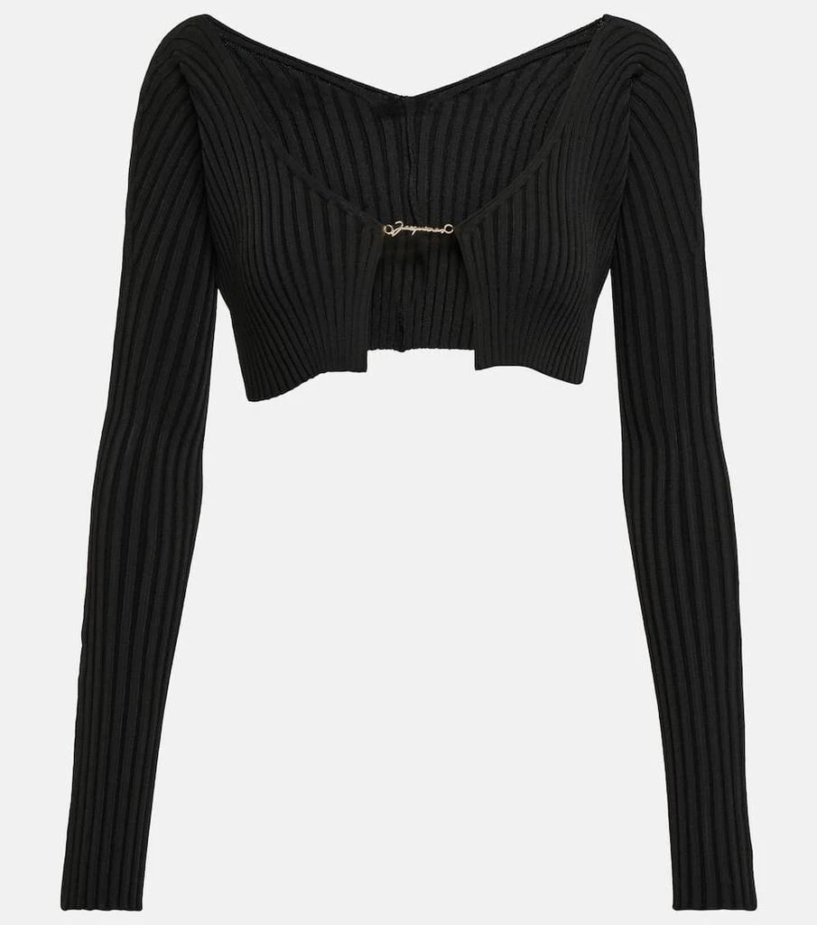 商品Jacquemus|La Maille Pralù ribbed-knit cardigan,价格¥2652,第1张图片