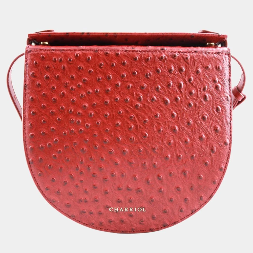 商品Charriol|Charriol Bordeaux Leather Passion Ostrich Crossbody bag,价格¥2653,第1张图片