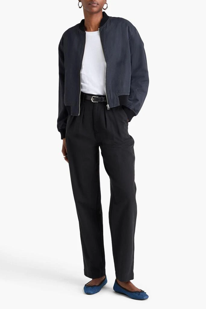商品Alex Mill|Madeline linen, Lyocell and cotton-blend twill bomber jacket,价格¥858,第2张图片详细描述