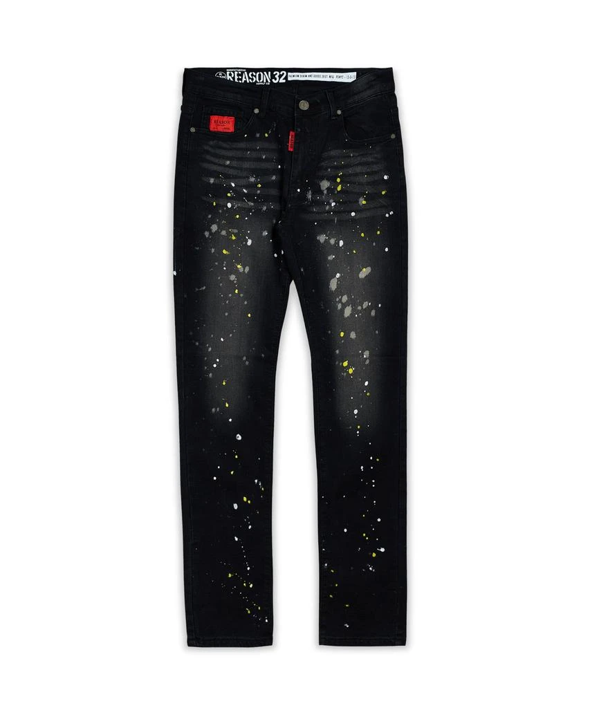 商品Reason Clothing|Morrison Dark Wash Paint Splatter Jeans,价格¥75,第2张图片详细描述