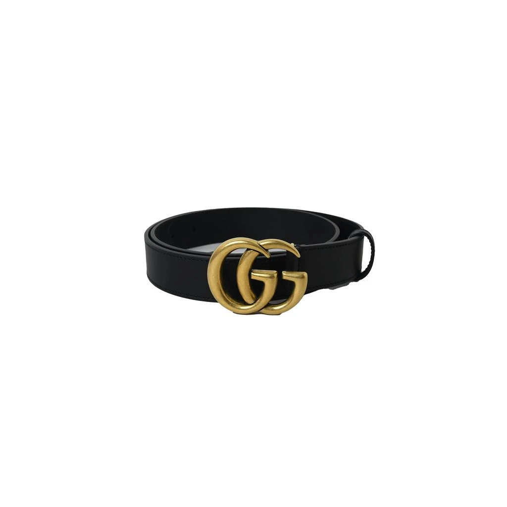 商品Gucci|Gucci GG Leather Belt 30MM Black,价格¥4275,第1张图片