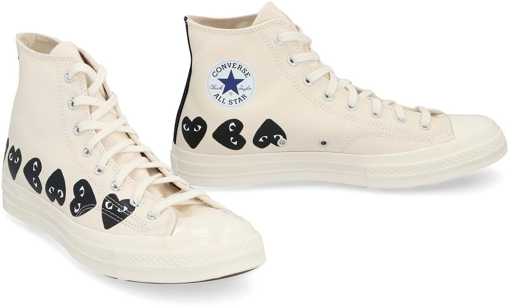 商品Comme des Garcons|CONVERSE X COMME DES GARÇONS PLAY - CHUCK 70 HIGH-TOP SNEAKERS,价格¥1546,第3张图片详细描述