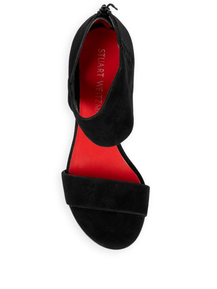 商品Stuart Weitzman|Getonup Suede Open-Toe Sandals,价格¥947,第4张图片详细描述