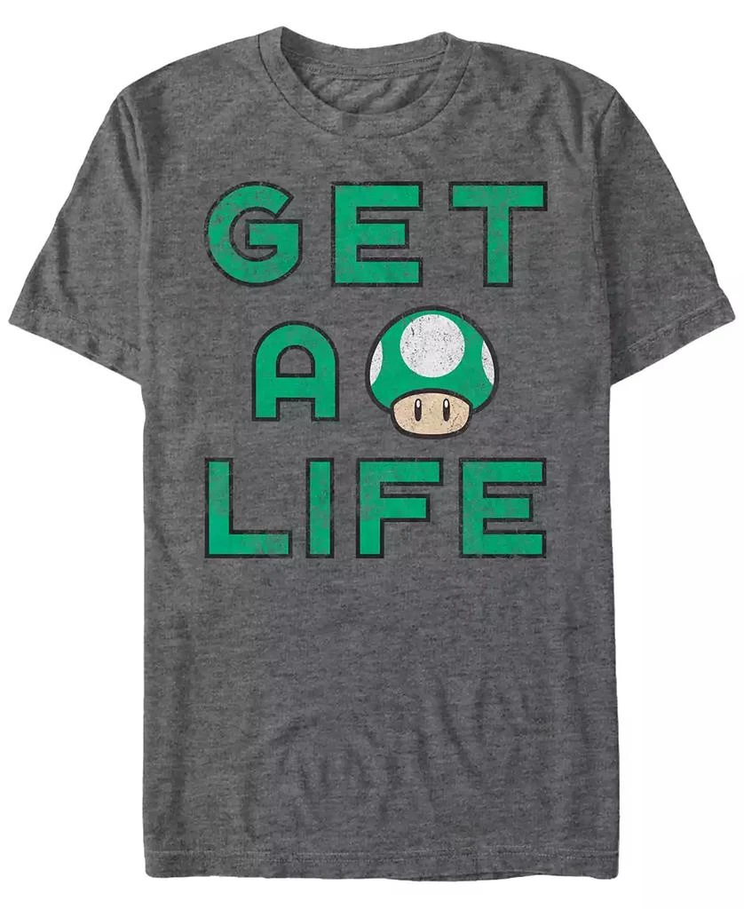 商品Nintendo|Nintendo Men's Super Mario Get A Life Short Sleeve T-Shirt,价格¥187,第1张图片