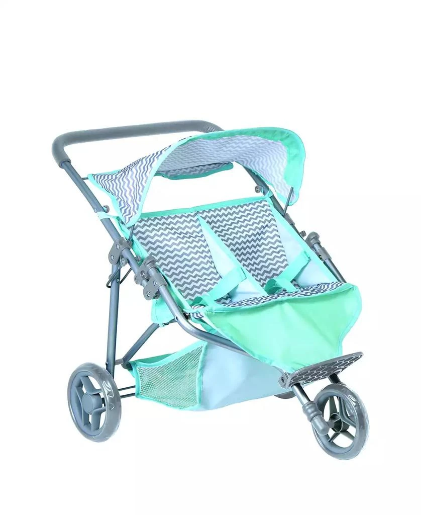 商品Adora|Zig Zag Twin Jogger Doll Stroller,价格¥441,第1张图片