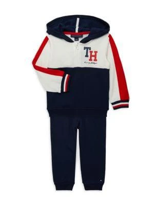 商品Tommy Hilfiger|Baby Boy's 2-Piece Logo Hoodie & Joggers Set,价格¥226,第1张图片