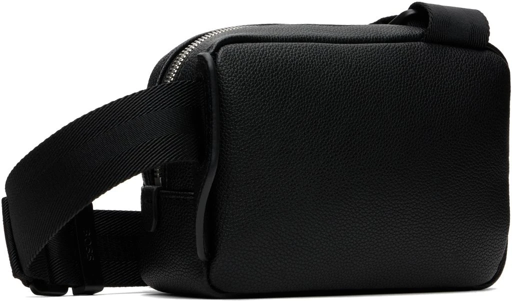 商品Hugo Boss|Black Pebble-Grained Faux-Leather Bag,价格¥1118,第3张图片详细描述