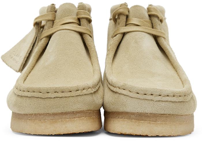 Beige Suede Wallabee Boots商品第2张图片规格展示