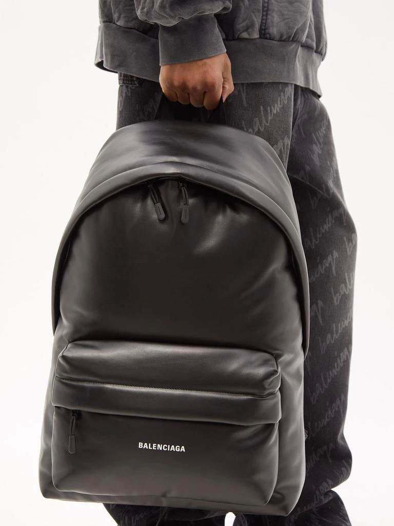 商品Balenciaga|Puffy padded leather backpack,价格¥12296,第2张图片详细描述