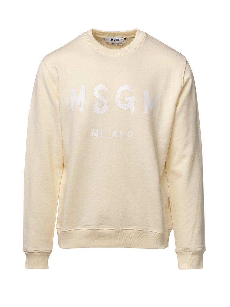 MSGM Logo-Printed Crewneck Sweatshirt商品第1张图片规格展示