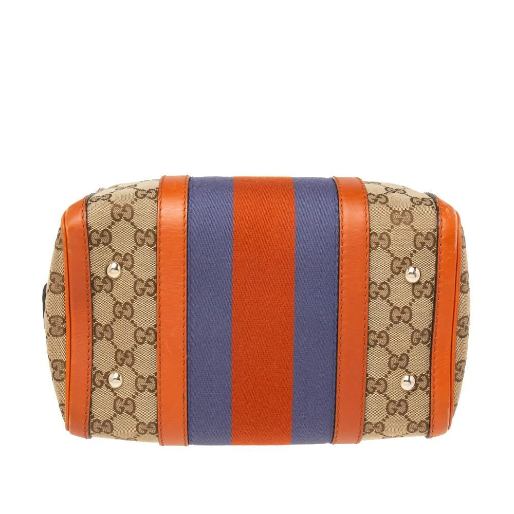 Gucci Beige/Brown GG Canvas And Leather Small Vintage Web Boston Bag 商品