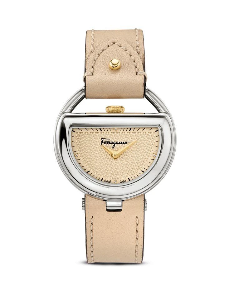 商品Salvatore Ferragamo|Stainless Steel Champagne Dial Watch, 37mm,价格¥8943,第1张图片