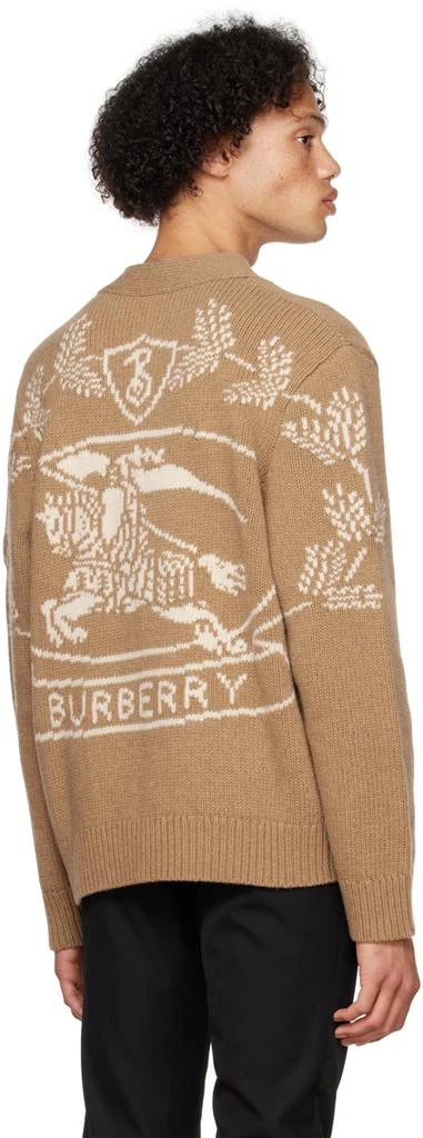 商品Burberry|Tan Equestrian Knight Cardigan,价格¥8487,第3张图片详细描述