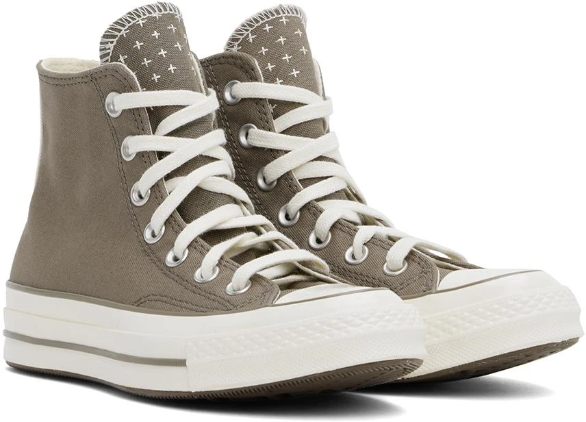 商品Converse|Taupe Chuck 70 Worn-In High Top Sneakers,价格¥676,第4张图片详细描述