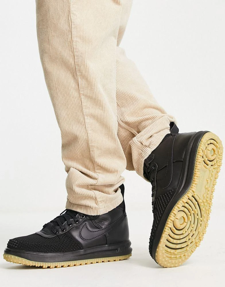 商品NIKE|Nike Air Force 1 Lunar Force boots in black with gum sole,价格¥1162,第2张图片详细描述