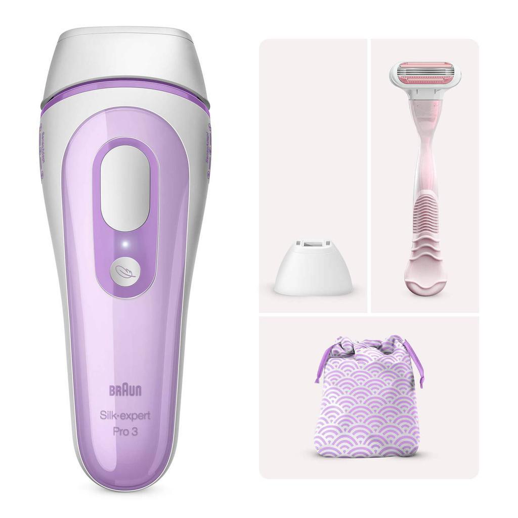 商品Braun|Braun Silk·expert Pro 3 PL3132 IPL, White/Purple,价格¥2421,第1张图片
