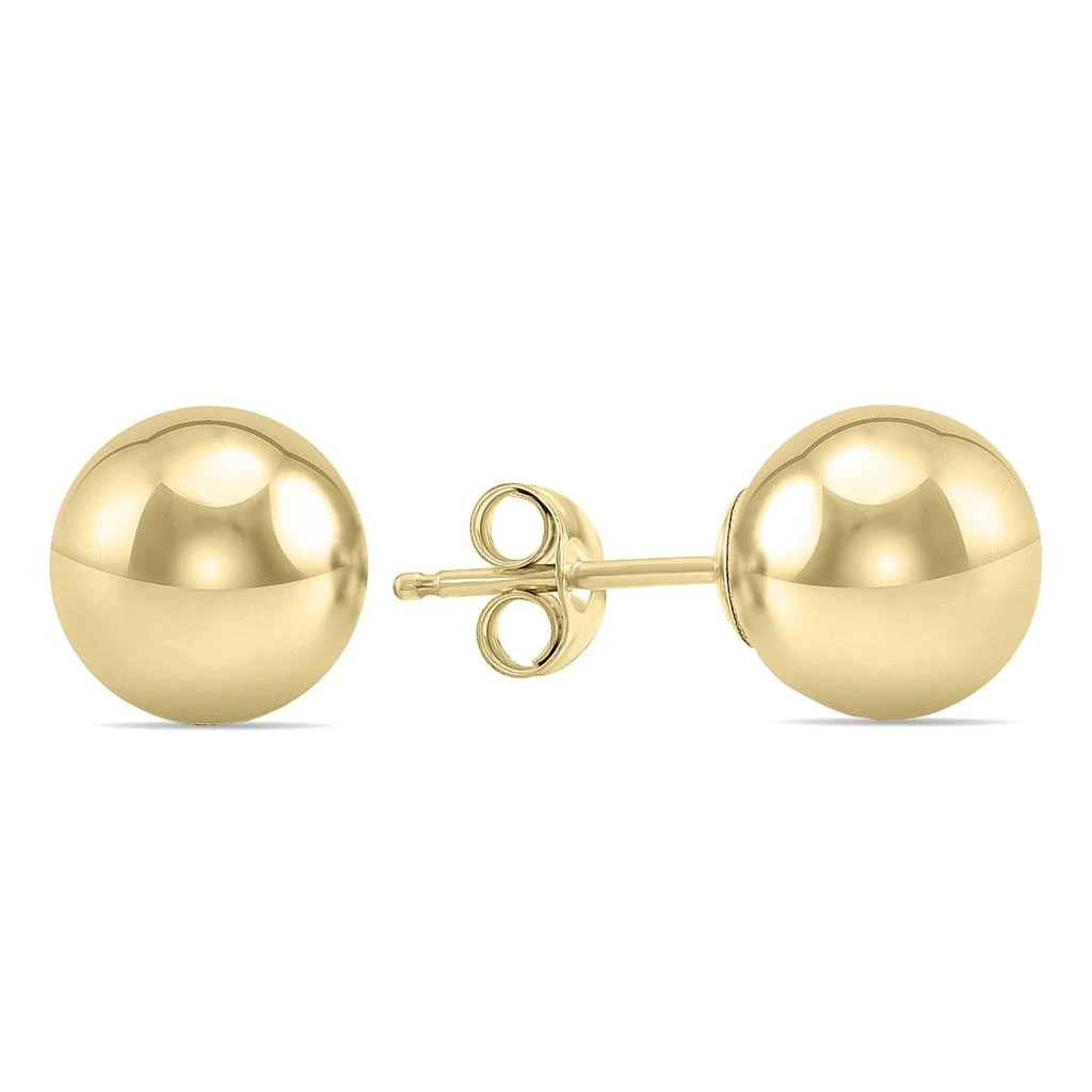 商品Monary|8MM 14K Yellow Gold Filled Round Ball Earrings,价格¥252,第2张图片详细描述