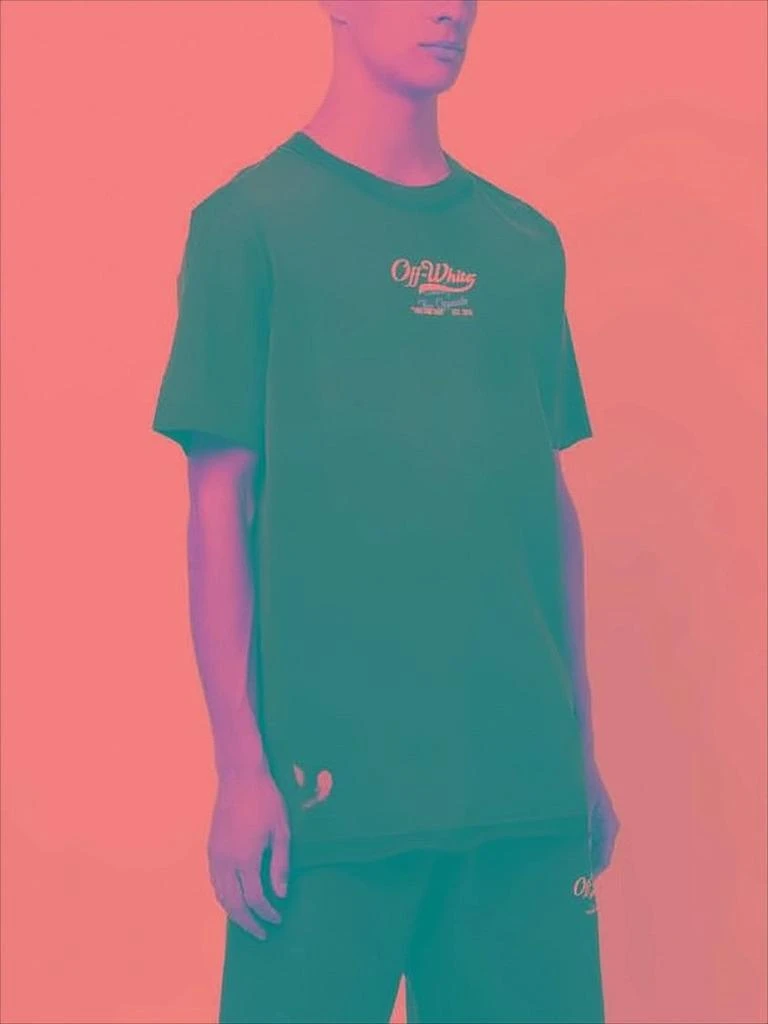 商品Off-White|Relaxed-Fit Black Cotton T-Shirt With Logo Print,价格¥2822,第2张图片详细描述