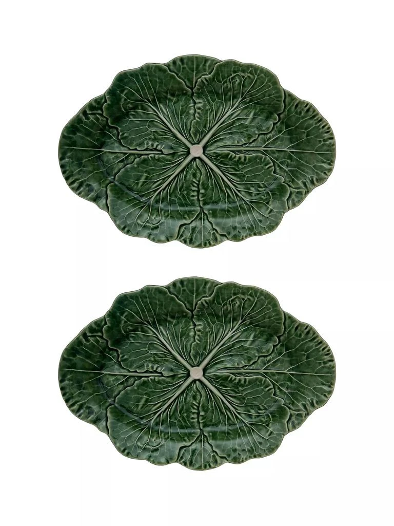 商品Bordallo Pinheiro|Cabbage 2-Piece Oval Platter Set,价格¥1127,第1张图片