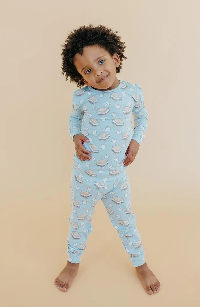 Kids' 'Smores Fitted Long Sleeve Two-Piece Pajamas 商品