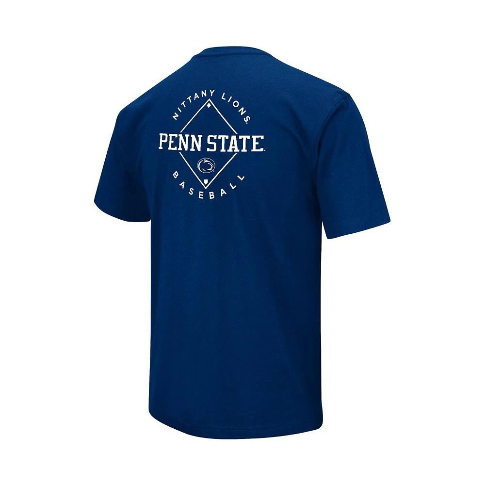 商品Colosseum|Men's Navy Penn State Nittany Lions Baseball On-Deck 2-Hit T-shirt,价格¥224,第3张图片详细描述