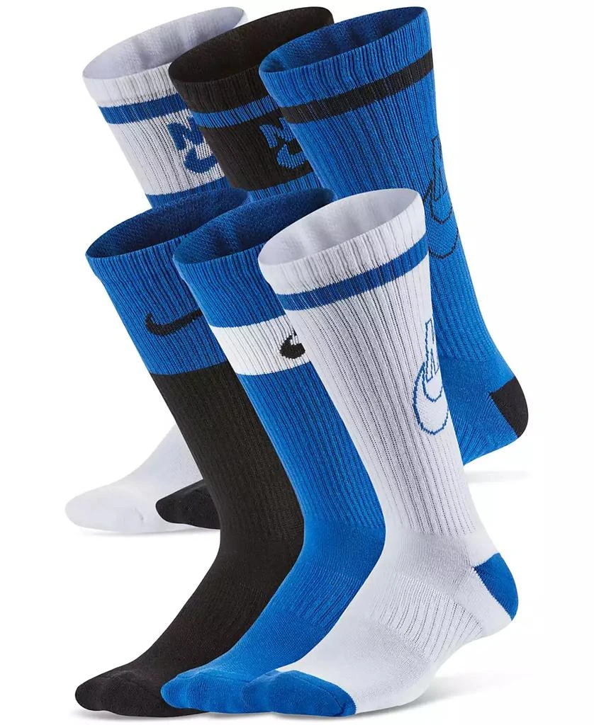 商品NIKE|Big Kids Everyday Cushioned Crew Socks, Pack of 6,价格¥126,第1张图片