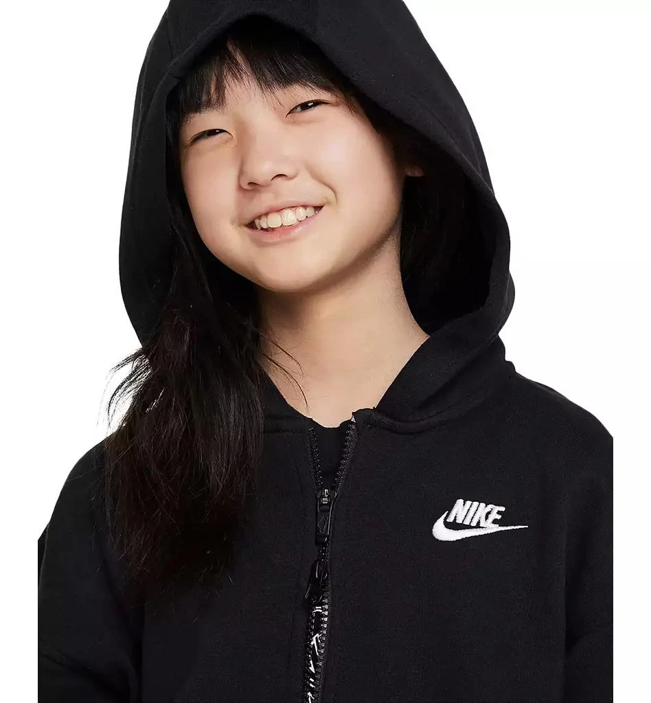 商品NIKE|Sportswear Girls' Club Fleece Oversized Full-Zip Hoodie,价格¥314,第3张图片详细描述