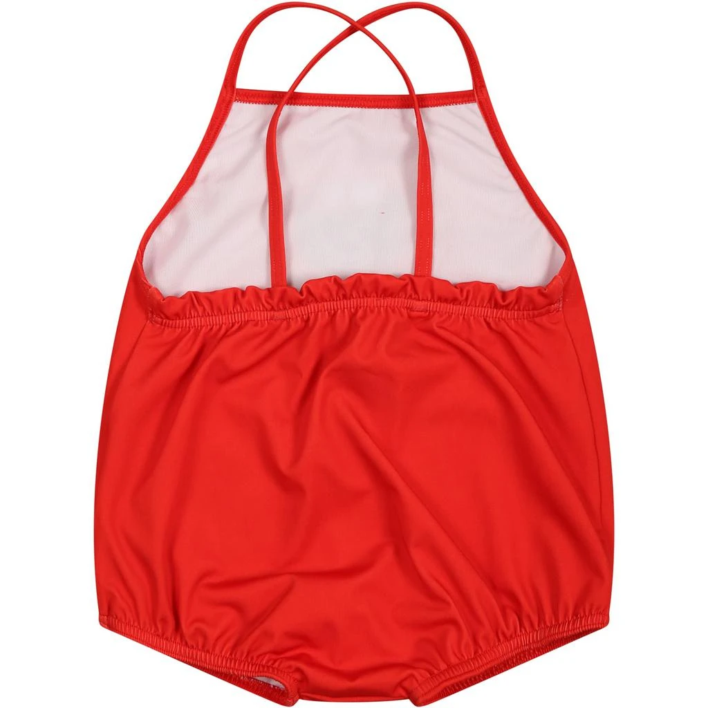 商品Moschino|Moschino Red Swimsuit For Baby Girl With Teddy Bear And Logo,价格¥785,第2张图片详细描述