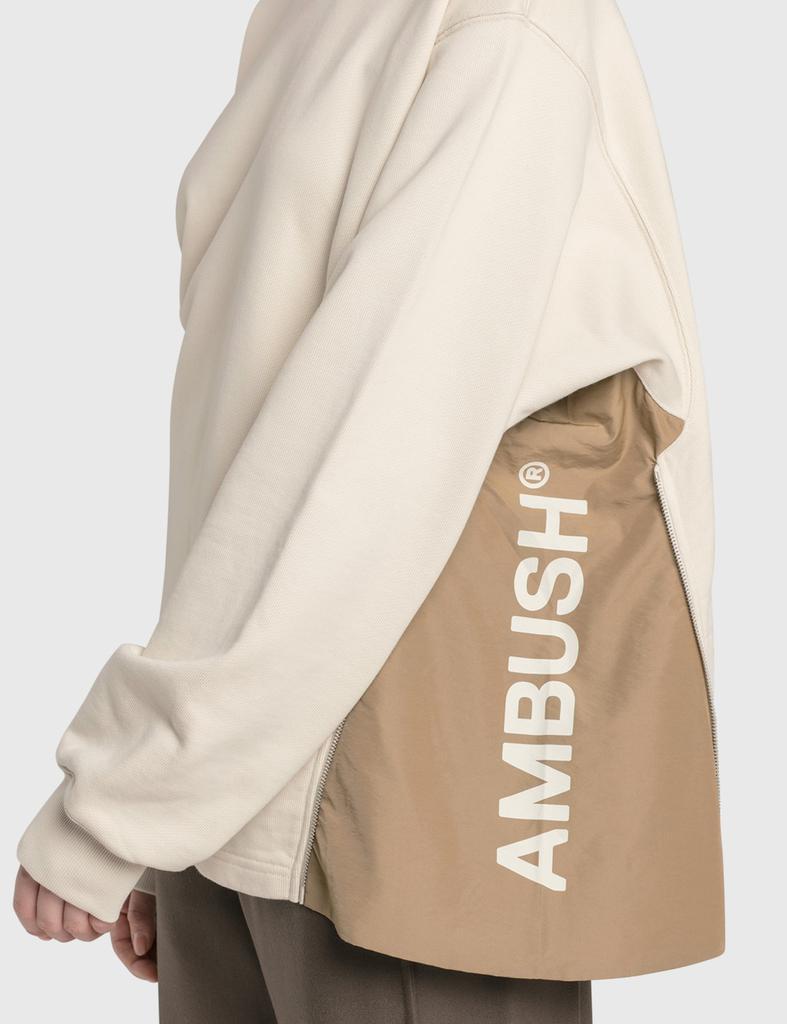 商品Ambush|Side Zip Logo Crewneck,价格¥1397,第7张图片详细描述