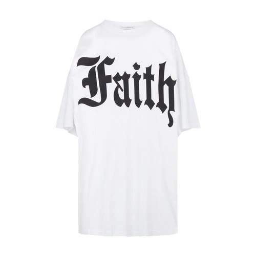 商品Faith Connexion|【特惠7.0折】包邮包税【预售7天发货】 FAITH CONNEXION 女士 短袖T恤 Faith T恤  M7200J060 _ WHITE/WHITE FAICAKD8WHT,价格¥1219,第1张图片