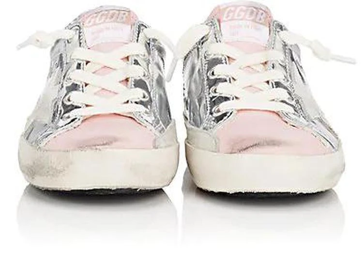 商品Golden Goose|Kids' Superstar Metallic Leather Sneakers,价格¥1785,第2张图片详细描述