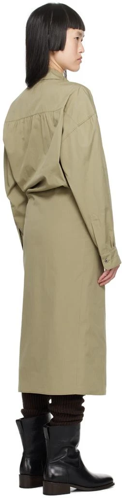 商品Lemaire|Khaki Twisted Midi Dress,价格¥2705,第3张图片详细描述