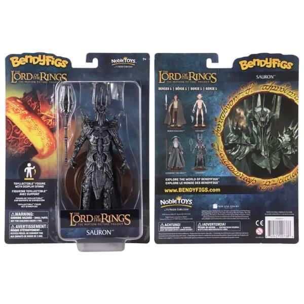 商品Noble Collection|Noble Collection Lord of the Rings Sauron BendyFig 7.5 Inch Action Figure,价格¥159,第1张图片