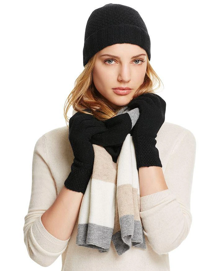 商品Bloomingdale's|C by Bloomingdale's Waffle Knit Cashmere Hat - Exclusive,价格¥586,第2张图片详细描述