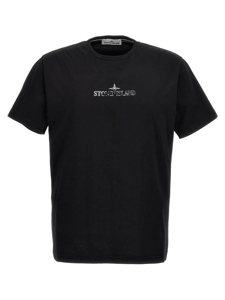 商品Stone Island|Stone Island Logo Printed T-Shirt,价格¥1206,第1张图片