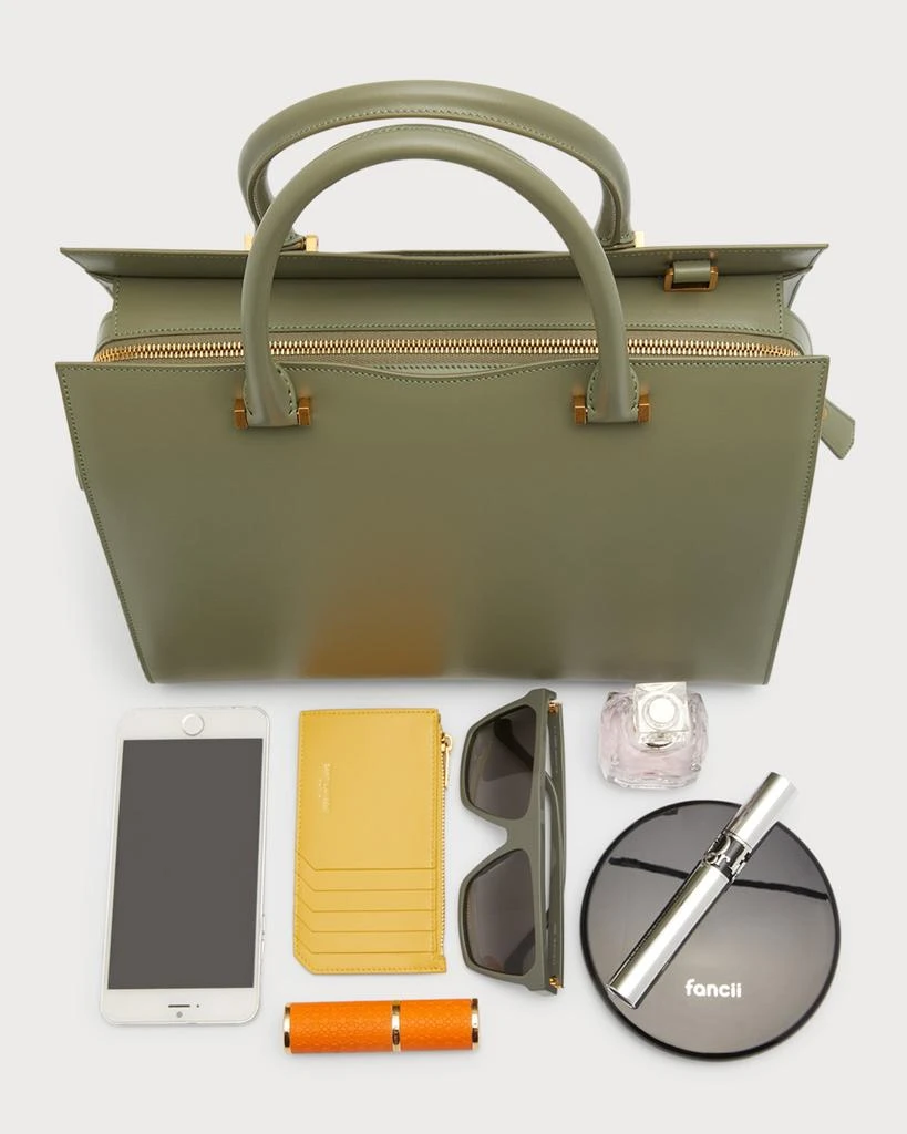 Uptown Medium Leather Top-Handle Bag 商品