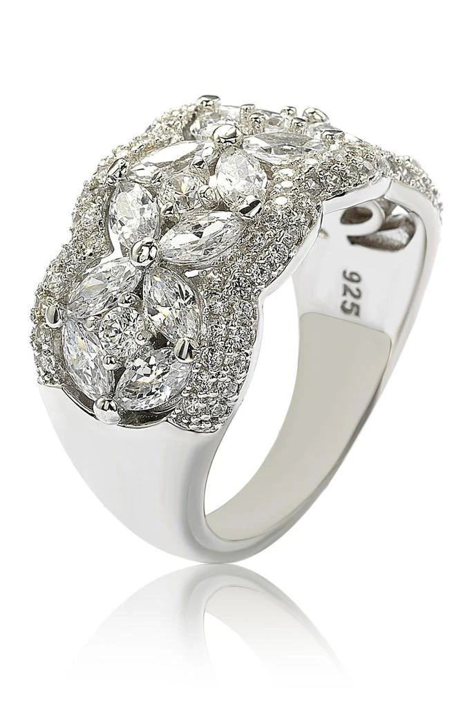 商品Suzy Levian|Round-Cut & Marquise-Cut Cubic Zirconia Flower Ring,价格¥1313,第5张图片详细描述